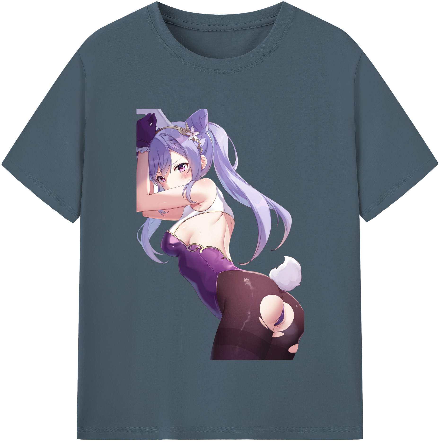 げんし神 刻晴 こくせい genshin Kokusei 綿100％半袖Tシャツ（フロントプリント）